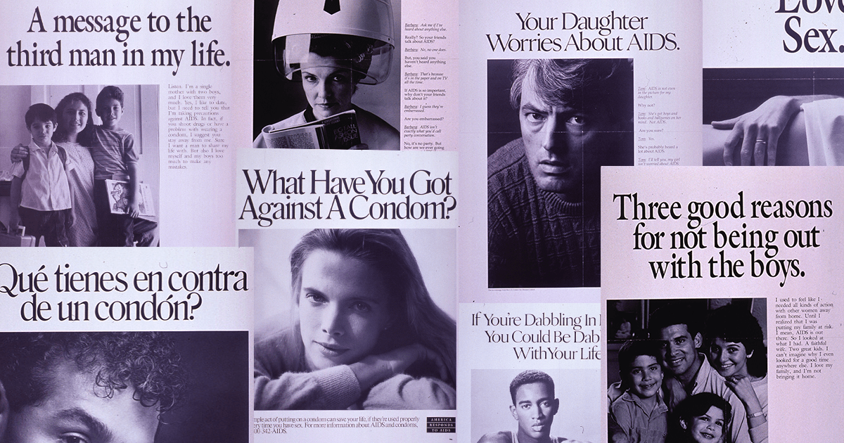 1980s posters from the U.S. Centers for Disease Control (Photo-collage by Stephanie Bastek; images from National Library of Medicine)