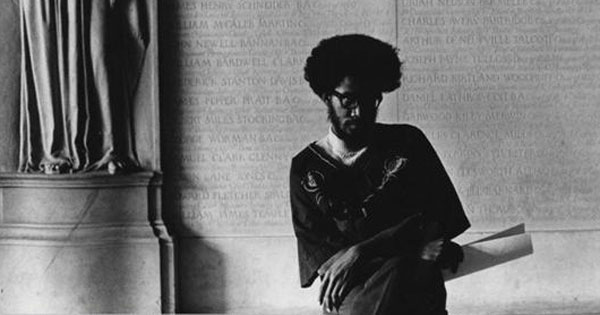Armstead Robinson, photographed in 1969 at his alma mater, Yale, where he was one of the founders of the Black Student Alliance. (Yale University Library)