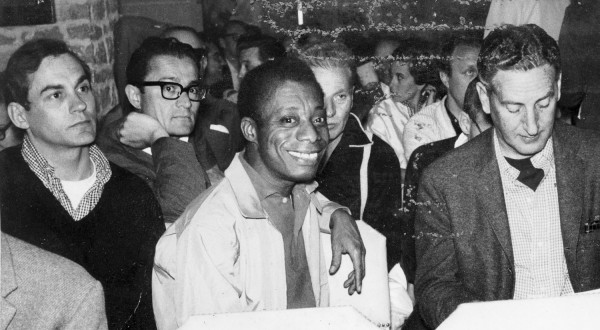 Richard Seaver, James Baldwin, and Herbert Gold (Courtesy of Jeannette Seaver)