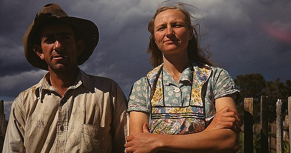 Homesteaders Faro and Doris Caudill, New Mexico, 1940 (Lee Russell, FSA/OWI/LOC)