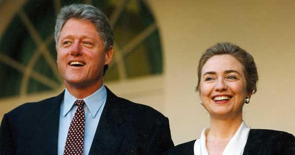 The Clintons in October 1995 (Courtesy William J. Clinton Presidential Library)