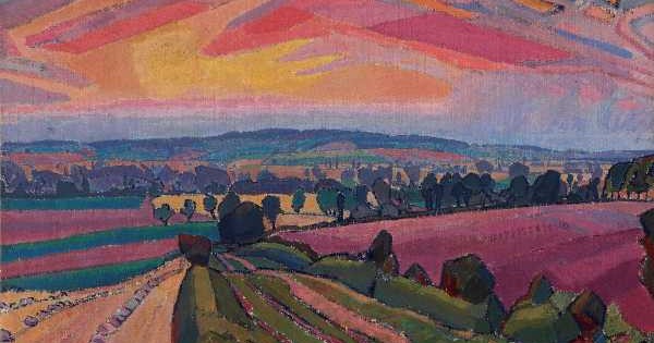 Detail from The Icknield Way, Spencer Gore, 1912