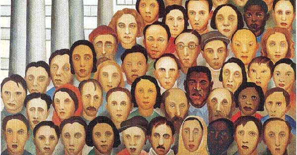 Detail from "Workers," Tarsila do Amaral, 1933 (Archive of Hispanic Culture)