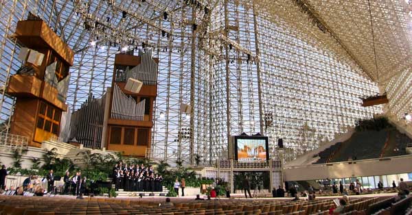 California's Crystal Cathedral, now Christ Cathedral (Photo by Wikipedia user Nepenthes)