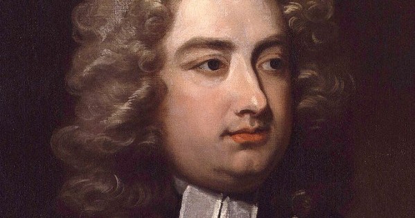Detail from portrait of Jonathan Swift by Charles Jervas