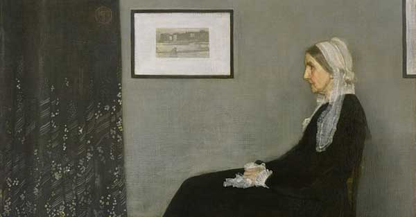 Detail from Arrangement in Grey and Black No. 1, James McNeill Whistler, 1871