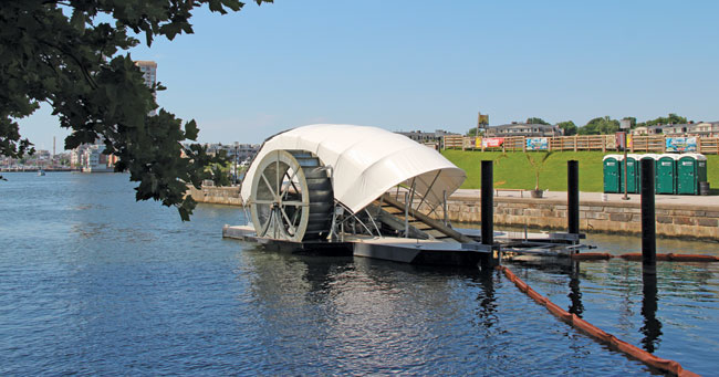 Baltimore's Inner Harbor Water Wheel (Photo by Healthy Harbor)