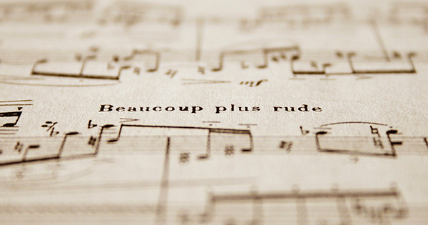 Close-up from a piece of early Boulez. (Jorge Franganillo/Flickr)