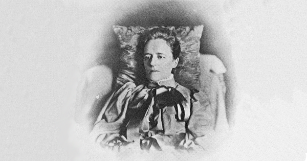 Alice James in 1891, as photographed by Katherine Peabody Loring