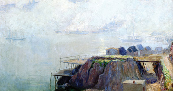 Maurice Cullen, Fishing Stages, Newfoundland, c. 1911