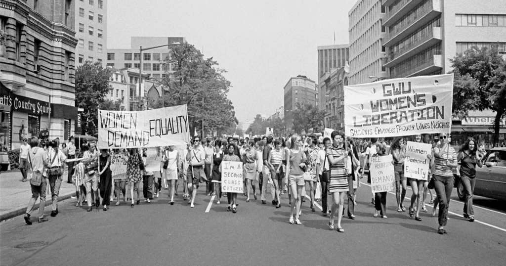 Women's liberation marchers, Washington, D.C., 1970 (Warren K. Leffler, Library of Congress)