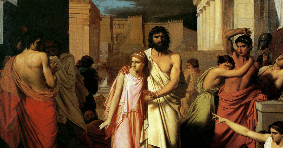 The Plague of Thebes: Oedipus and Antigone by Charles Jalabert (Wikimedia Commons)