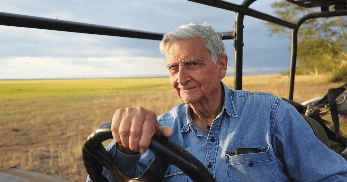 Edward O. Wilson in the Gorongosa National Park in Mozambique. He has spent much of his career trying to unify the sciences and the humanities. (Bob Poole)