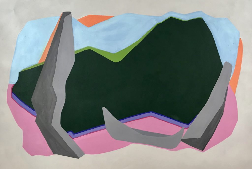 <em>Forest II</em>, 2018, oil on canvas, 34 x 48 inches