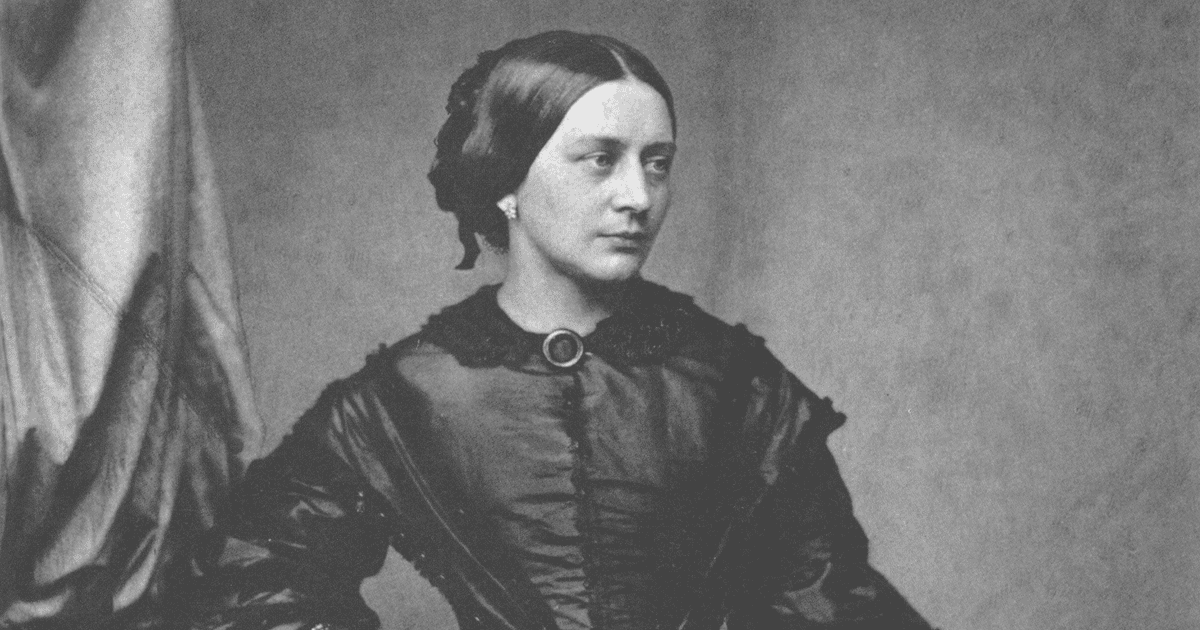 A photograph of Clara Schumann, c. 1850, by Franz Hanfstaengl (Wikimedia Commons)