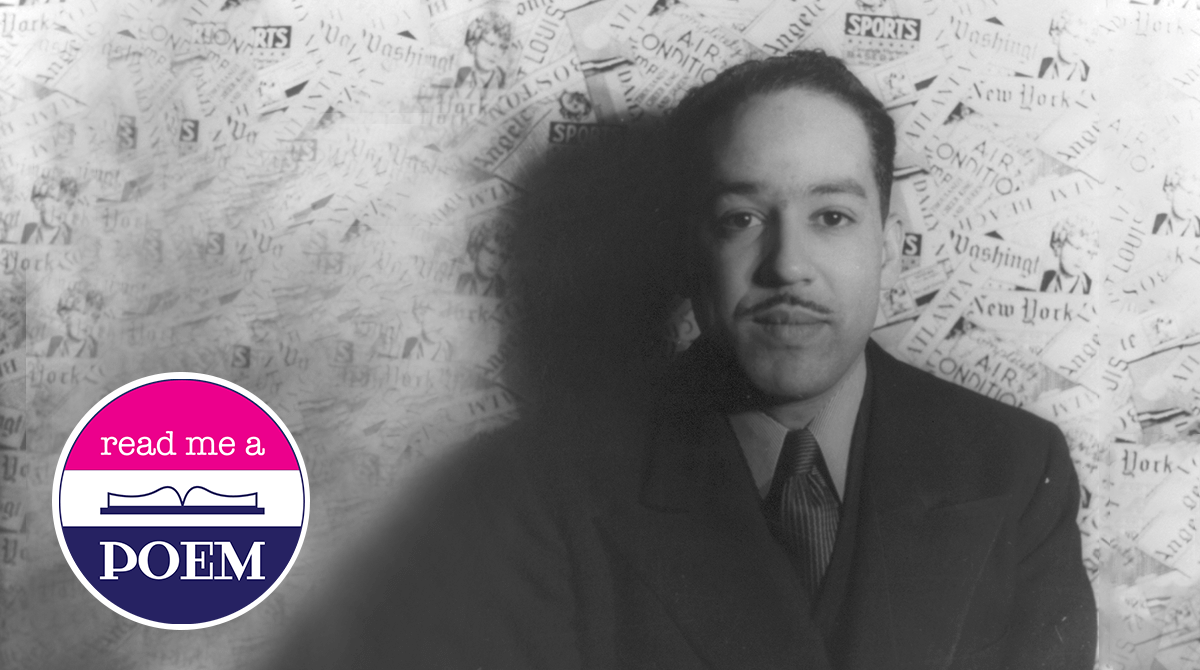 Langston Hughes in 1936, photographed by Carl Van Vechten (Library of Congress/photo-illustration by Stephanie Bastek)