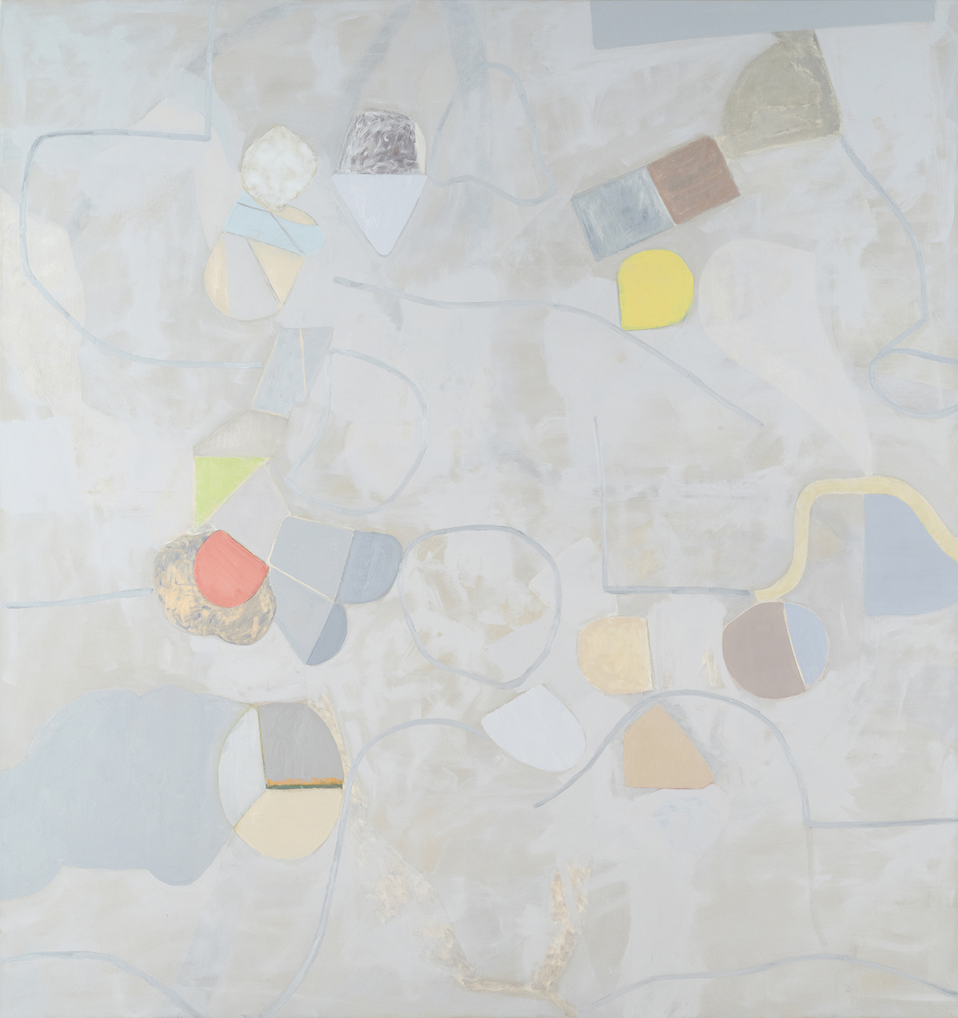 Remote Sensing, 2019, oil on canvas, 68 x 64 inches.