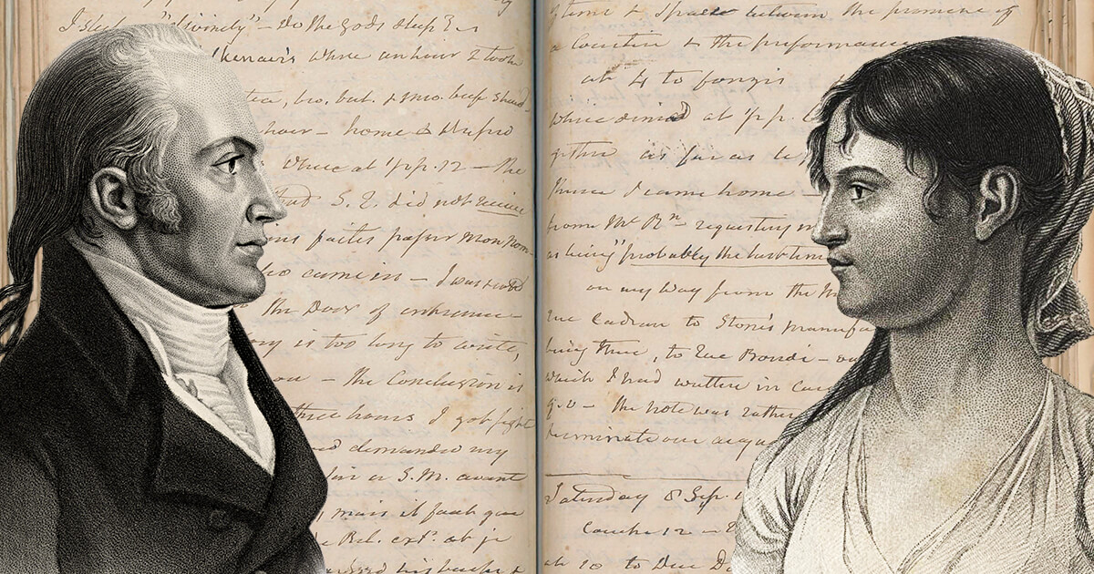 Though separated from Theodosia by an ocean, Burr used his journal as a means of recording a one-way conversation with his beloved daughter. (Alamy)