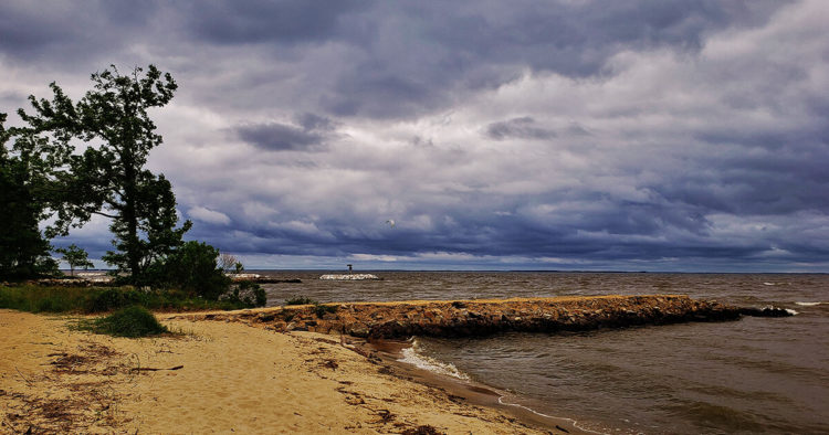 Storm clouds on the Chesapeake Bay