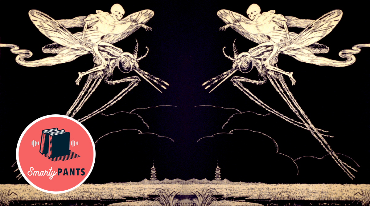 “Behold a pale horse: and his name that sat on him was Death, and Hell followed with him,” reads this Chinese anti-malaria poster, mimicking the death rider of the Pale Horse from the Book of Revelations. It goes on, “Prevention means killing the mosquito; frightening diseased mosquito carries hell to planet earth and spreads epidemic disease.” (U.S. National Library of Medicine)