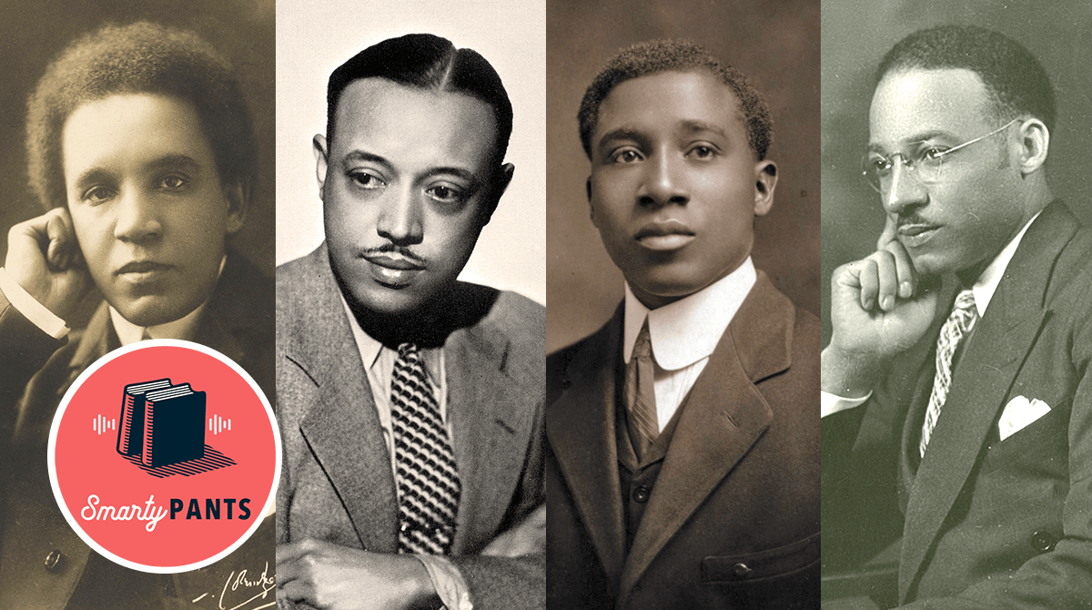 From left to right: the composers Samuel Coleridge-Taylor, William Grant Still, Nathaniel Dett, and William Levi Dawson (Chronicle/Alamy; Lebrecht Music & Arts/Alamy; Everett Collection/Alamy; Tuskegee University Archives)