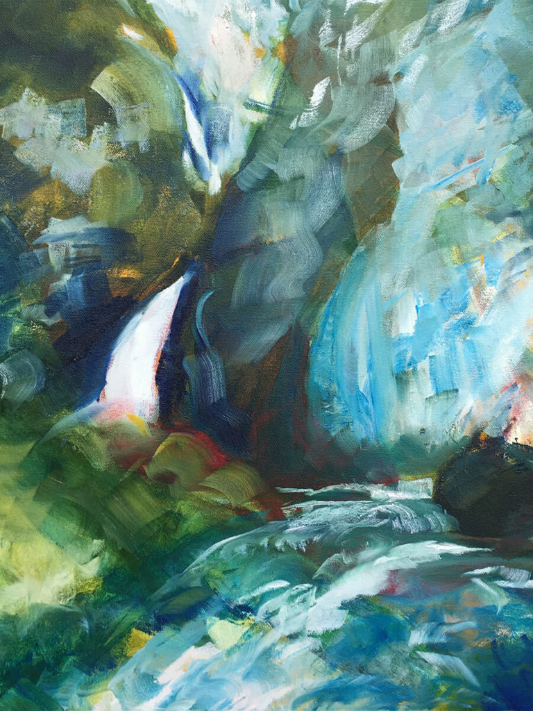 Oregon Waterfall, Melinda Green Tepler
