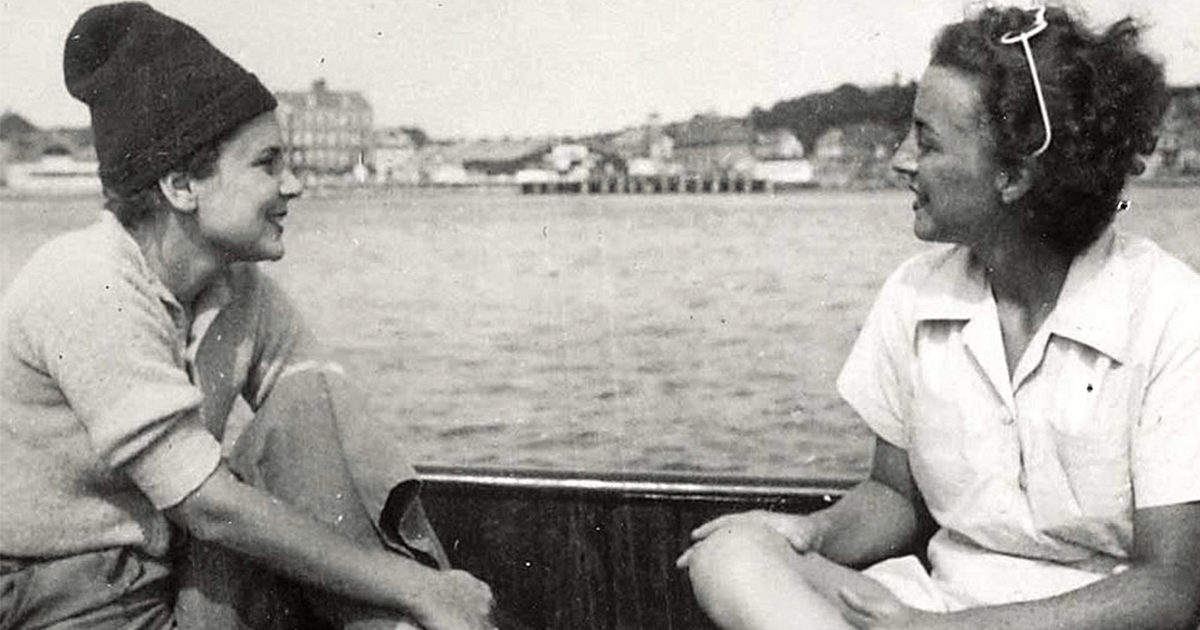 Bishop (left) with her lover Louise Crane, c. 1940. Travisano seeks to find in the poet's work evidence of her private life, including her romantic entanglements. (Courtesy Viking)