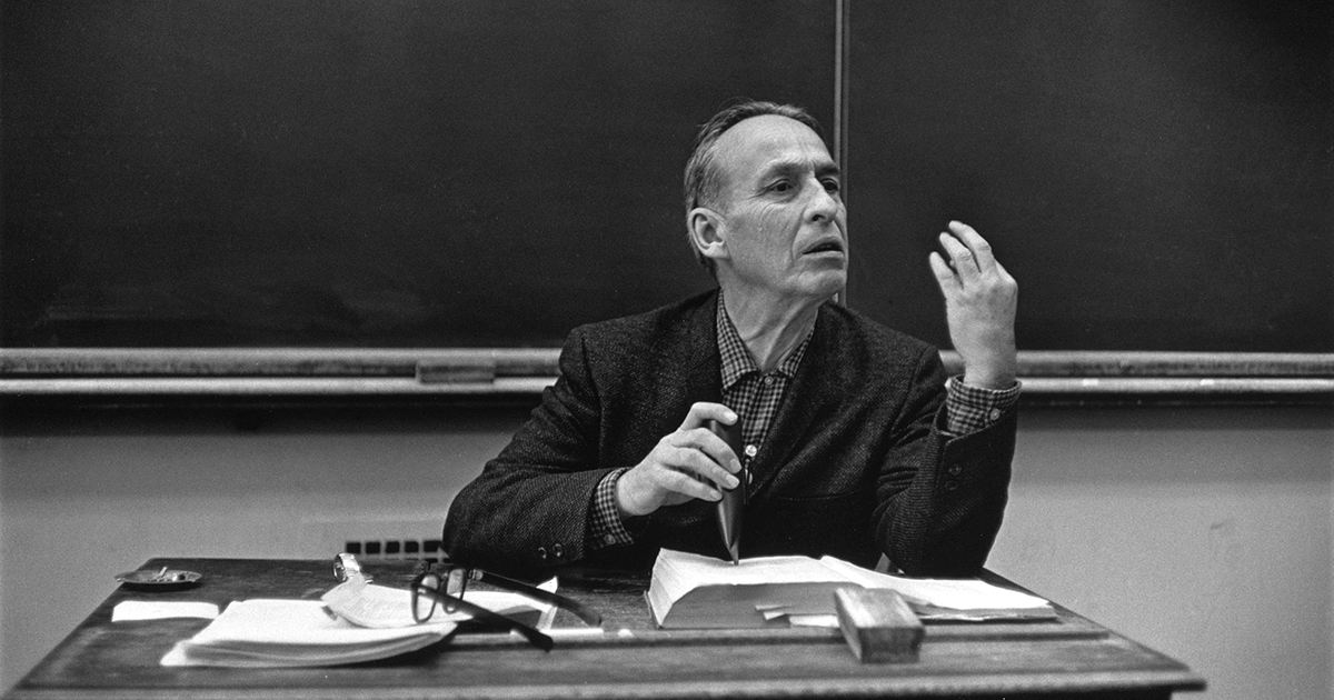Maclean teaching at the University of Chicago in 1970. 