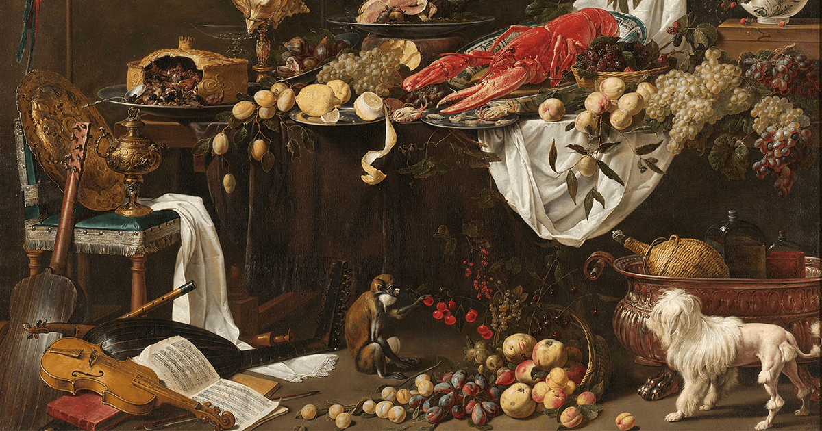 Banquet Still Life, Adriaen van Utrecht, 1644 (Rijksmuseum)