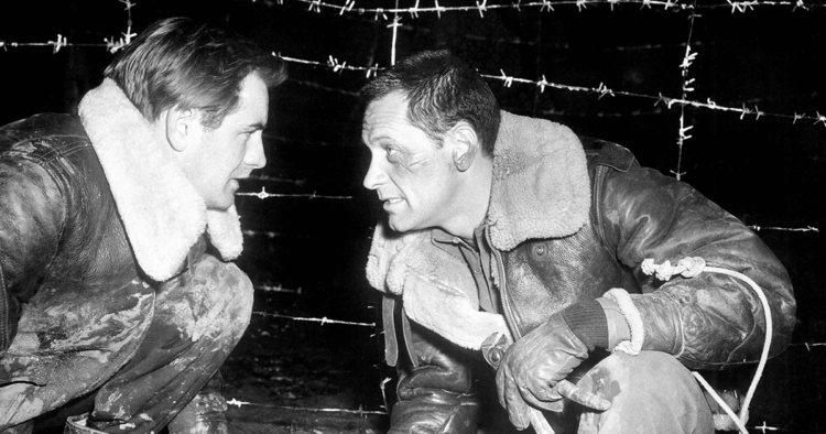 Don Taylor and William Holden in Stalag 17