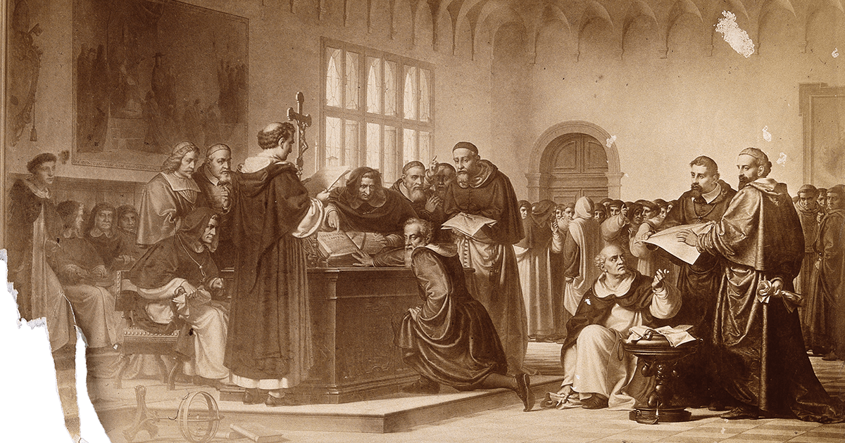 Galileo on trial at the Inquisition in Rome in 1633. A pioneering thinker, he also 