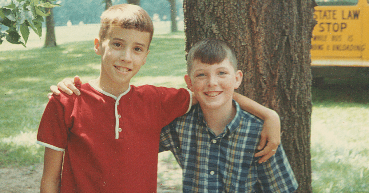 The author (left) and his pal John Ruth on their way to summer camp in 1964. (Courtesy of the Author)
