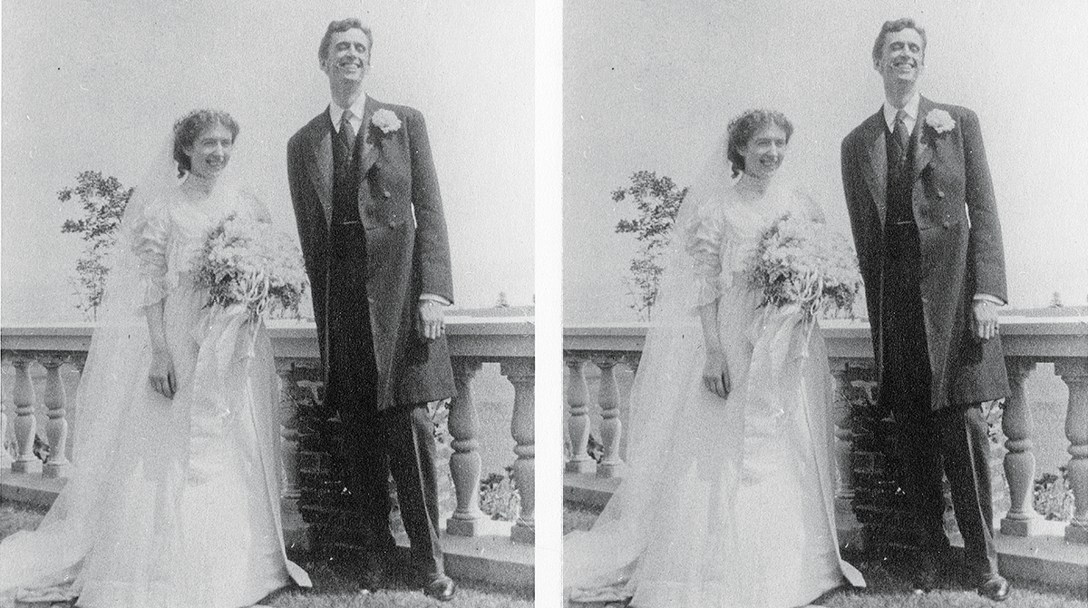 Rose and Graham Stokes on their wedding day in 1905. They had met two years earlier, when Rose interviewed him for the Jewish Daily News. (Courtesy of Houghton Mifflin Harcourt)
