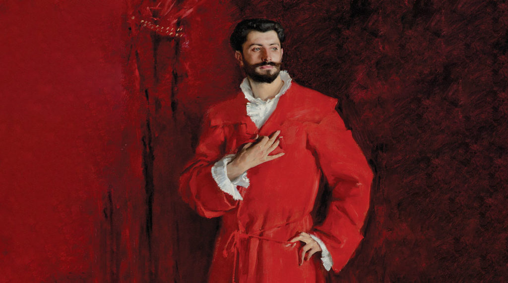 John Singer Sargent's 1881 portrait of the French synecologist and "indefatigable lover" Samuel Pozzi, also known as Doctor God. (Wikimedia Commons) 