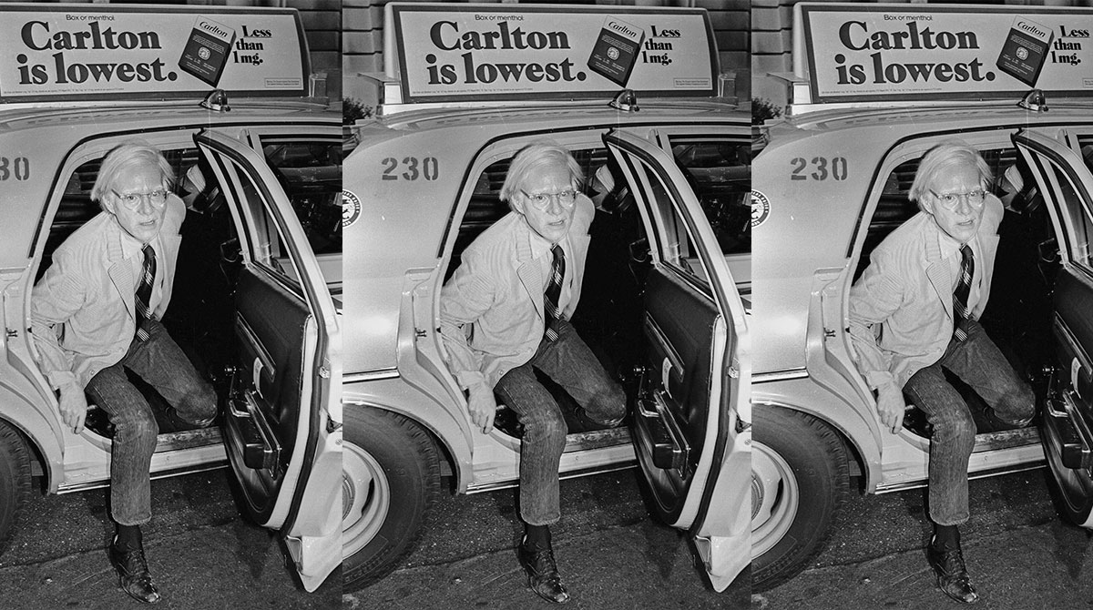 Andy Warhol in 1981. He carried what he had learned in retail and advertising to the art world, displaying an irresistible will to fame. (Everett Collection)