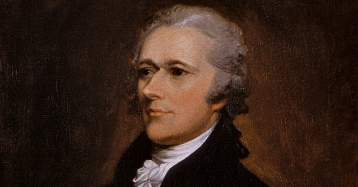 Detail of Alexander Hamilton, 1806, by John Trumbull (Wikimedia Commons)
