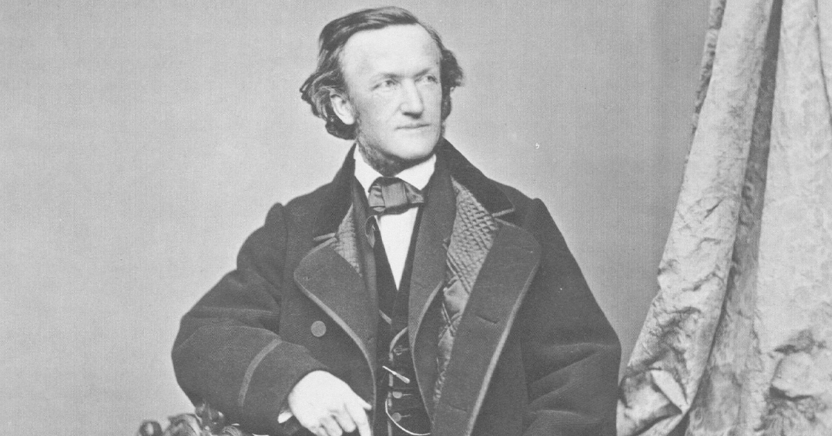 Richard Wagner, ca. 1860, by Franz Hanfstaengl (Wikimedia Commons)