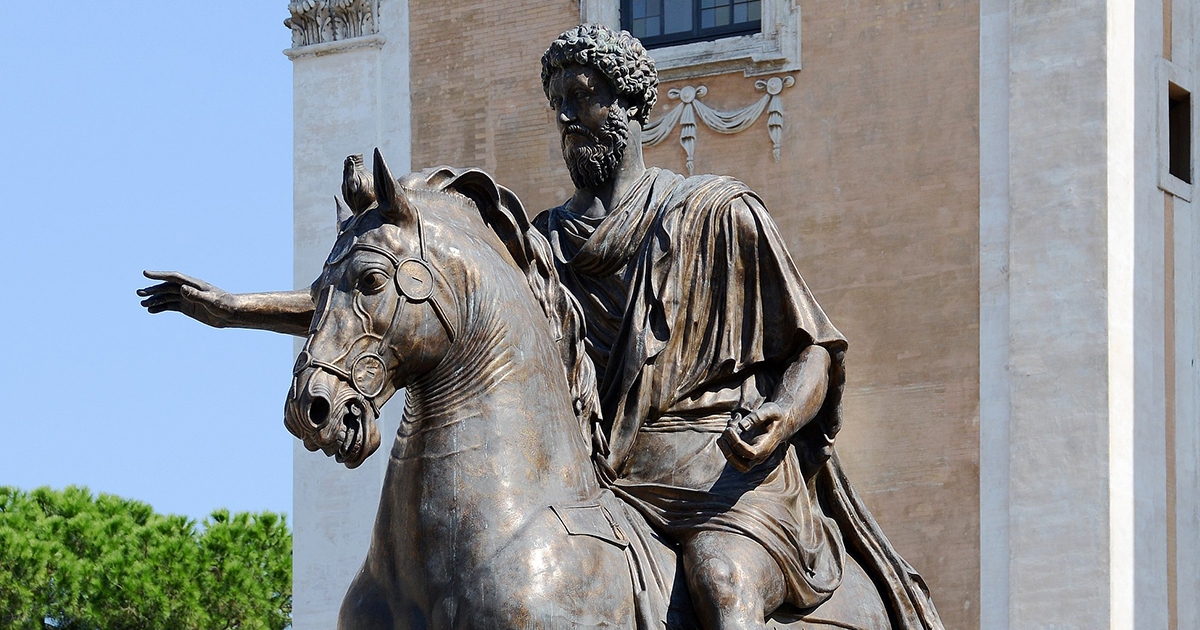 Replica of the equestrian statue of Marcus Aurelius in the Capitoline Hill, Rome (Wikimedia Commons)
