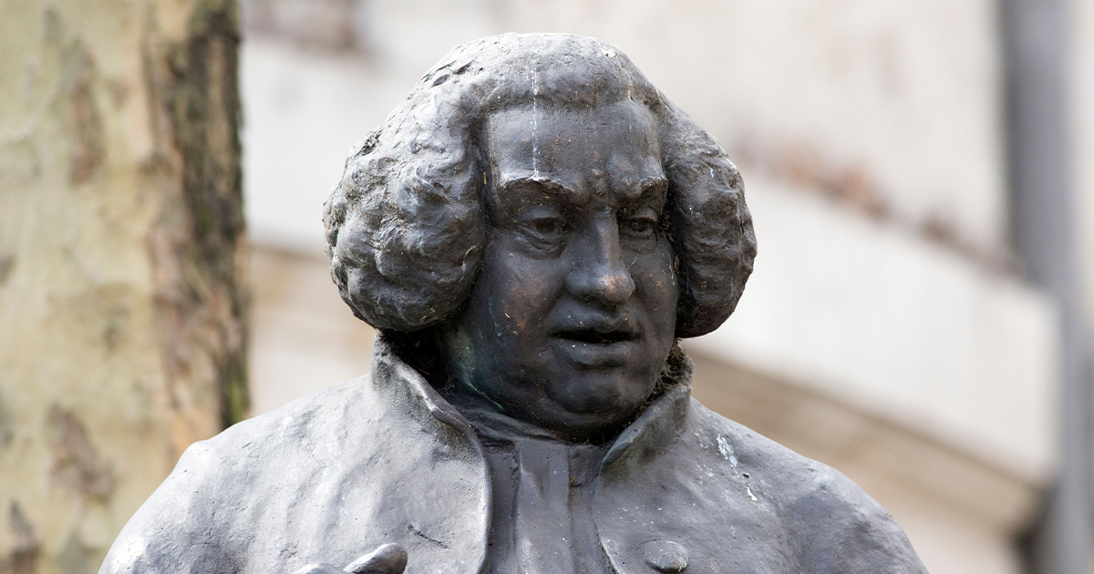 Detail of Samuel Johnson statue in the Strand, London (Gavin Rodgers/Alamy)