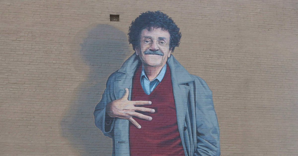 Mural of Kurt Vonnegut in Indianapolis, IN (Flickr/dlytle)