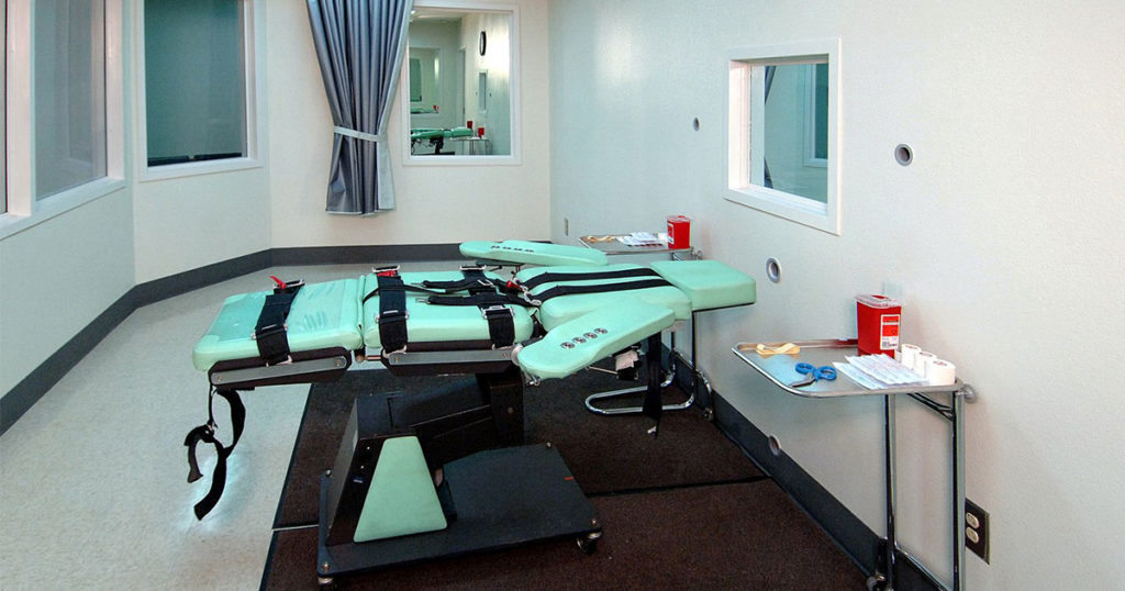 The lethal injection room at San Quentin State Prison, completed in 2010 (California Department of Corrections and Rehabilitation)