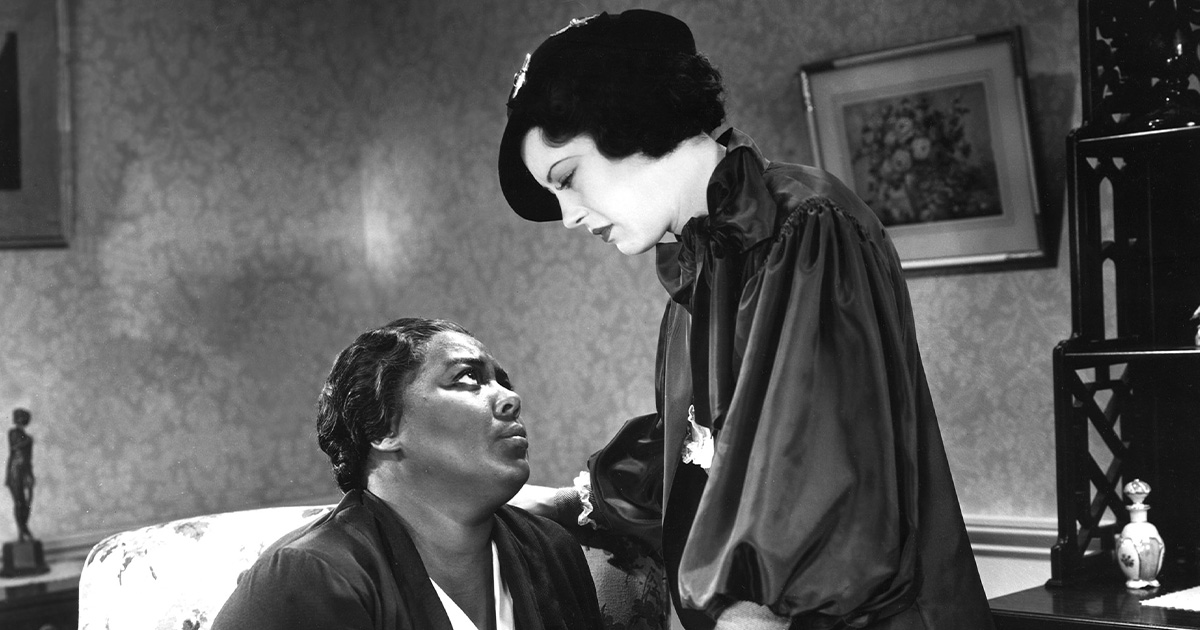 Louise Beavers (left) and Fredi Washington in Imitation of Life, 1934 (Everett Collection)