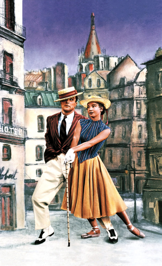 Gene Kelly and Leslie Caron in <em>An American in Paris</em>, 1951 (Everett Collection)