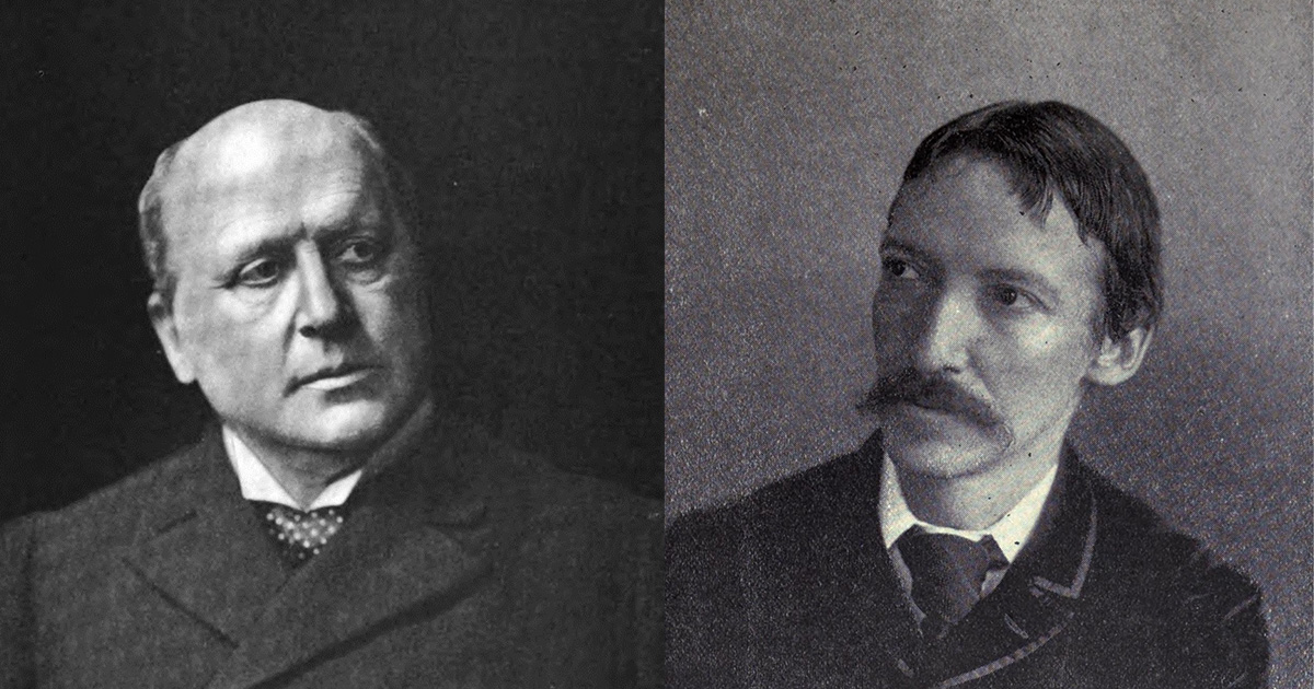 Henry James, left, and Robert Louis Stevenson (Wikimedia Commons)
