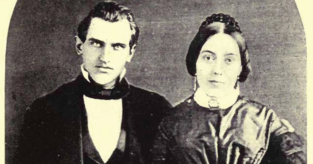 Leland and Jane Stanford, 1850 (Wikimedia Commons)