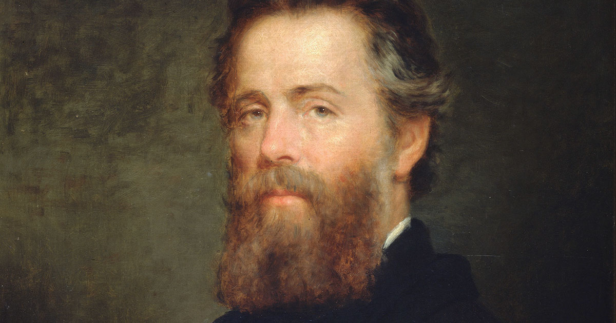 Portrait of Herman Melville by Joseph Oriel Eaton, 1870 (Wikimedia Commons)