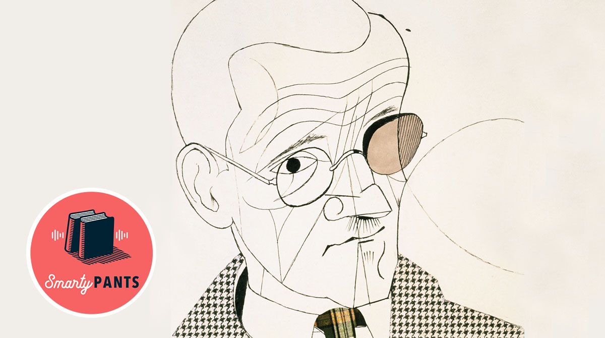 A 1966 drawing of James Joyce by Adolf Hoffmeister (Wikimedia Commons)