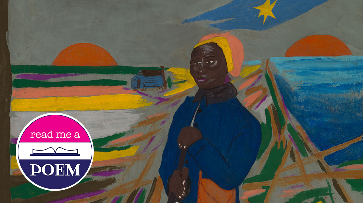 Detail from Harriet Tubman (c. 1945) by William H. Johnson (Smithsonian American Art Museum, gift of the Harmon Foundation)