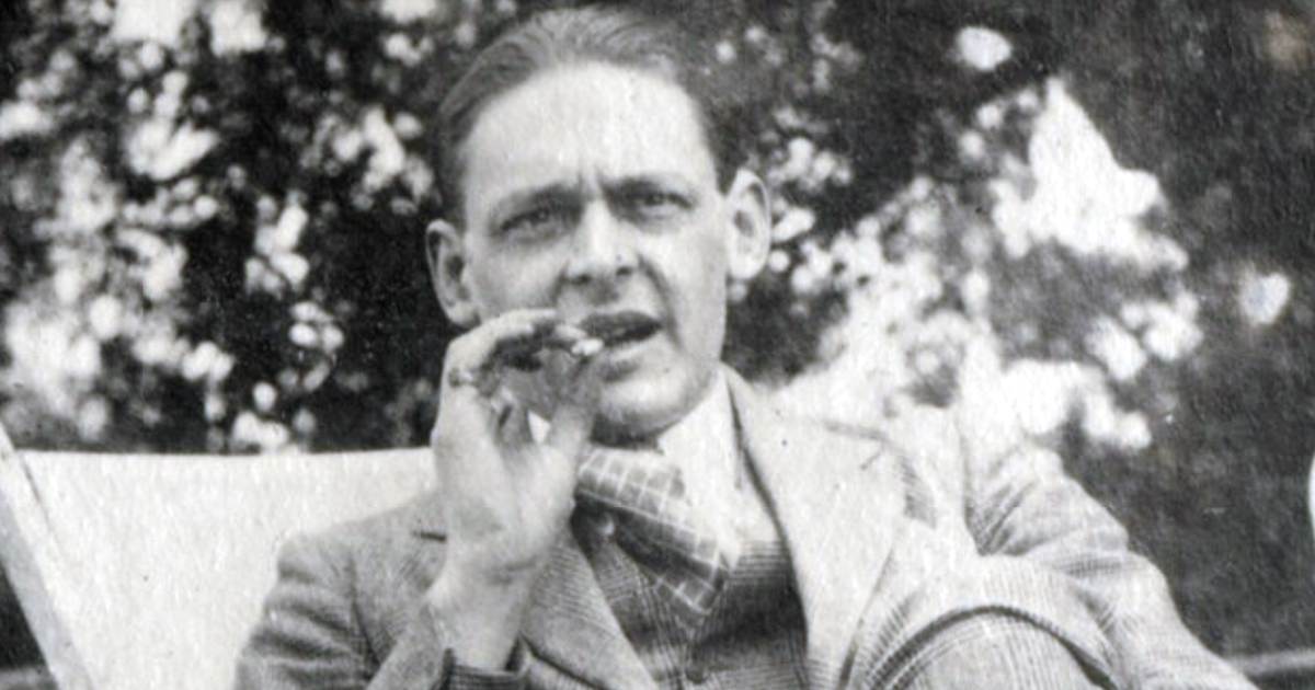 T. S. Eliot in 1923 (Wikimedia Commons)