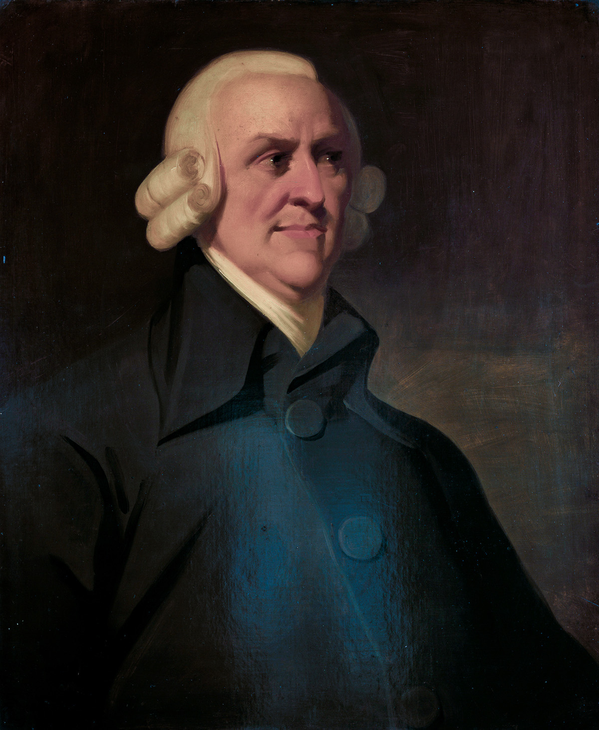 This portrait of the political economist and philosopher Adam Smith, painted by an unknown artist, is known as the 